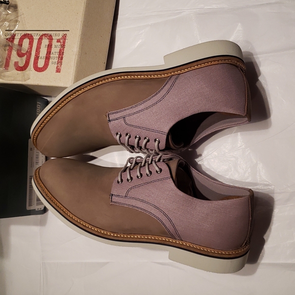 1901 Quality Manufacturing NEW Men's JEFFERSON 2-Tone Leather Shoes Oxford๐HP๐ - Picture 15 of 17